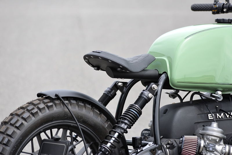 Bobber Halter in schwarz, Twin Shock